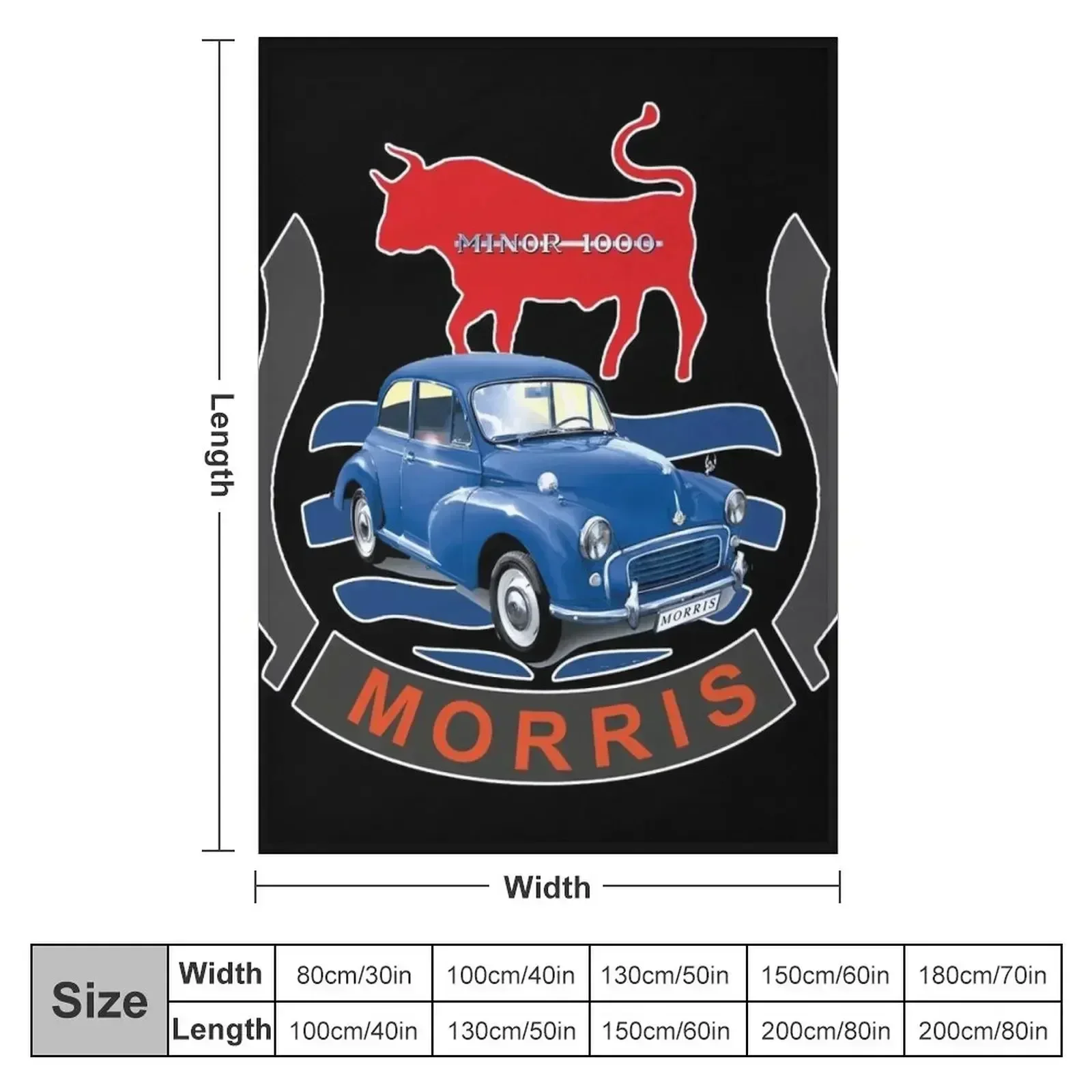 Morris Minor 1000 Throw Blanket Baby Luxury Brand Multi-Purpose Vintage Thins Quilt Blankets