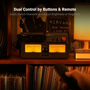 صندوق تبديل مكبر الصوت Foci Audio Amplifier ، عداد تناظري مزدوج VU ، شاشة لوحة DB ، جهاز تحكم عن بعد ، LC30 ، 2 في 2 مخرج أفضل 7 مبيعا للصوت التناظري - رقم 7