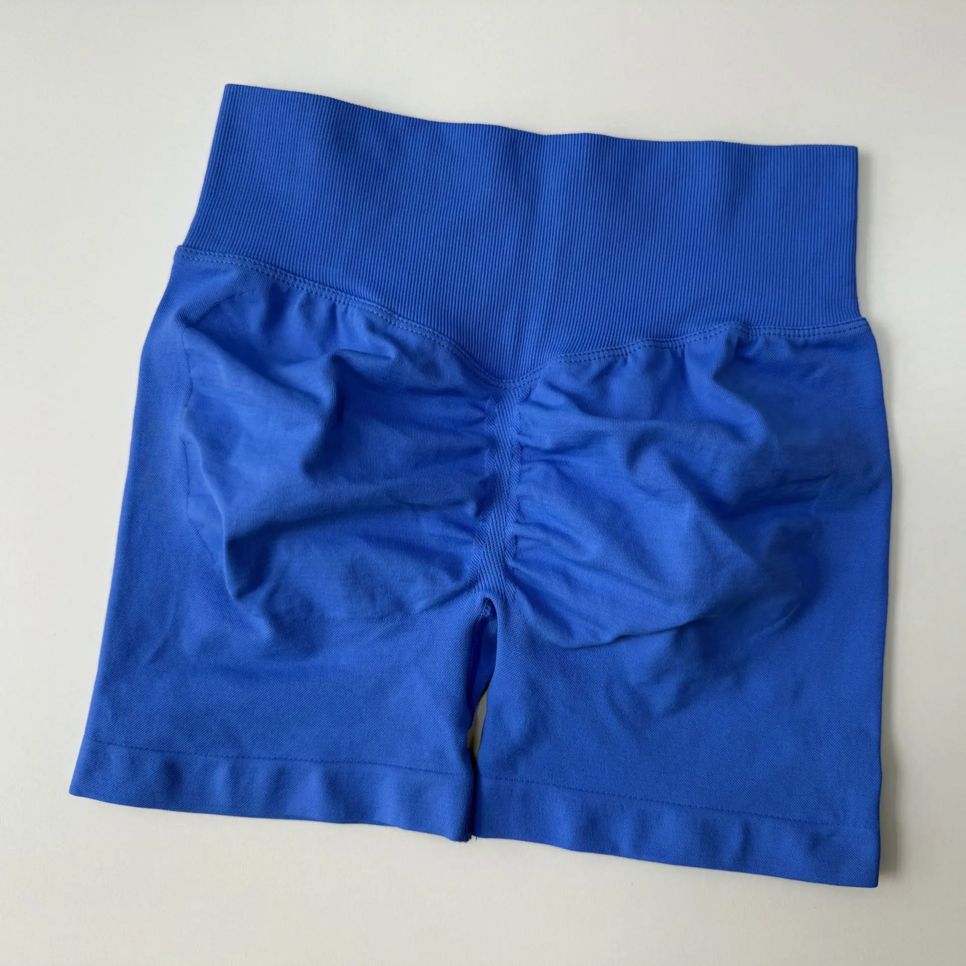 Pantalones cortos de Yoga para mujer, pantalones cortos deportivos oscuros elásticos de cintura alta, disponible en varios colores, ropa elegante de entrenamiento de verano