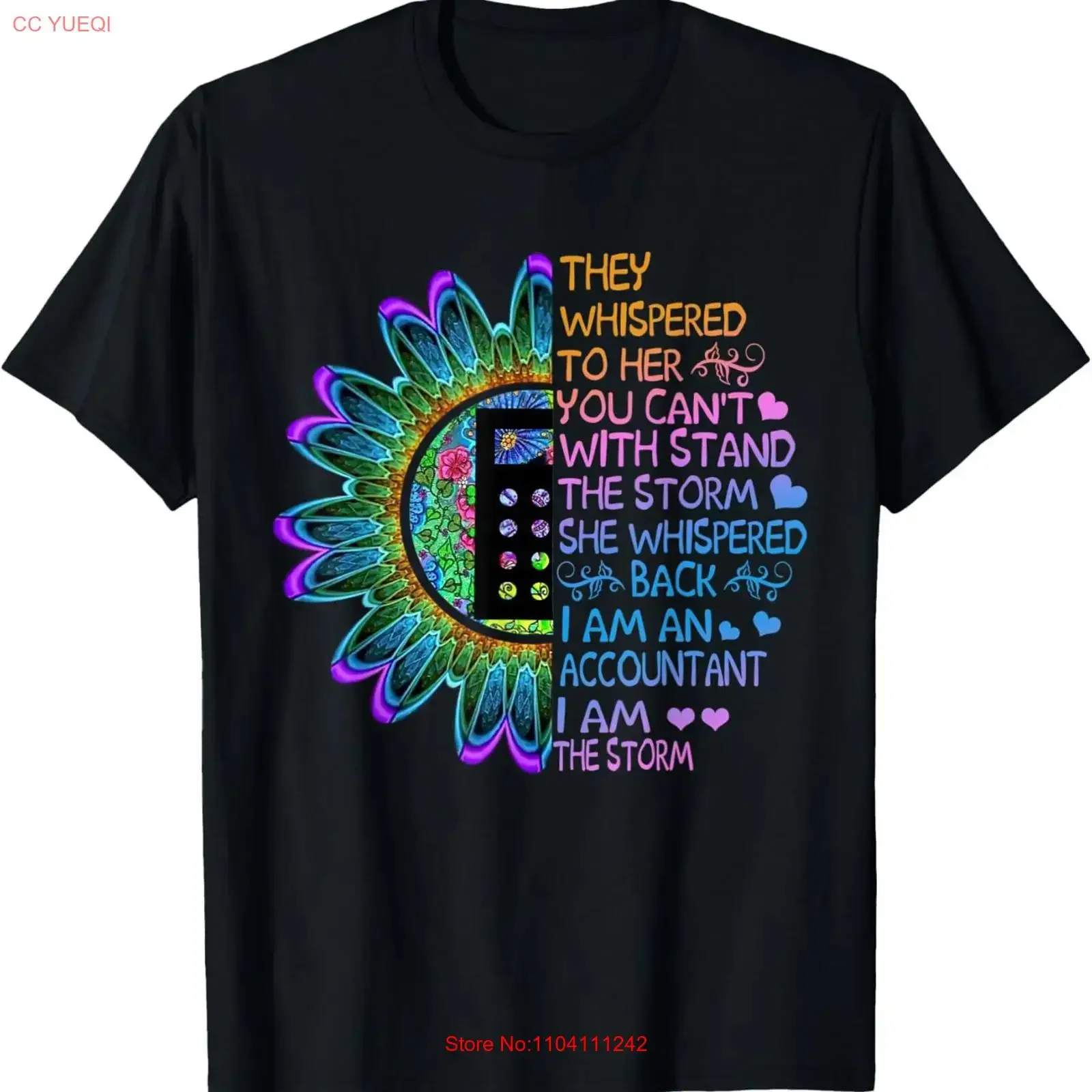 Accountant CPA They Whispered To Her Daisy Saying Idea T Shirt vintage Washed Top For Everyday Wear Casual Breathable