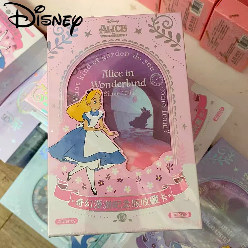 

Коллекционная открытка Disney «Алиса в стране чудес», настоящий персонаж аниме, слепая коробка, игрушка, модные подарки