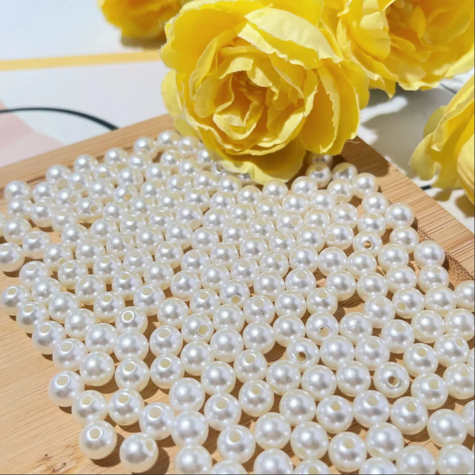 2000pcs 3mm Pearl Beads Acrylic Spacer Ball Beads Fit Jewelry Making Diy ZZ003X