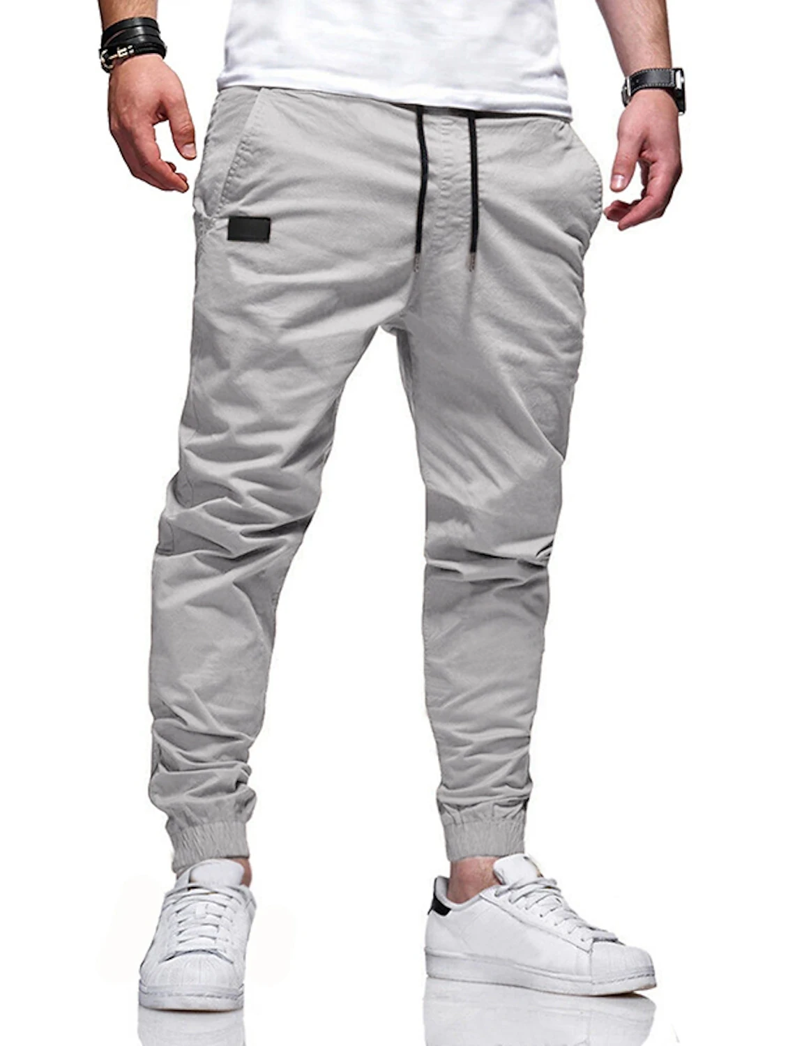 2023 New Men\'s Fashion Hip Hop Pants Four Seasons Pure Cotton Casual Sports Pants Street Pants High Quality Straight Tube Pants