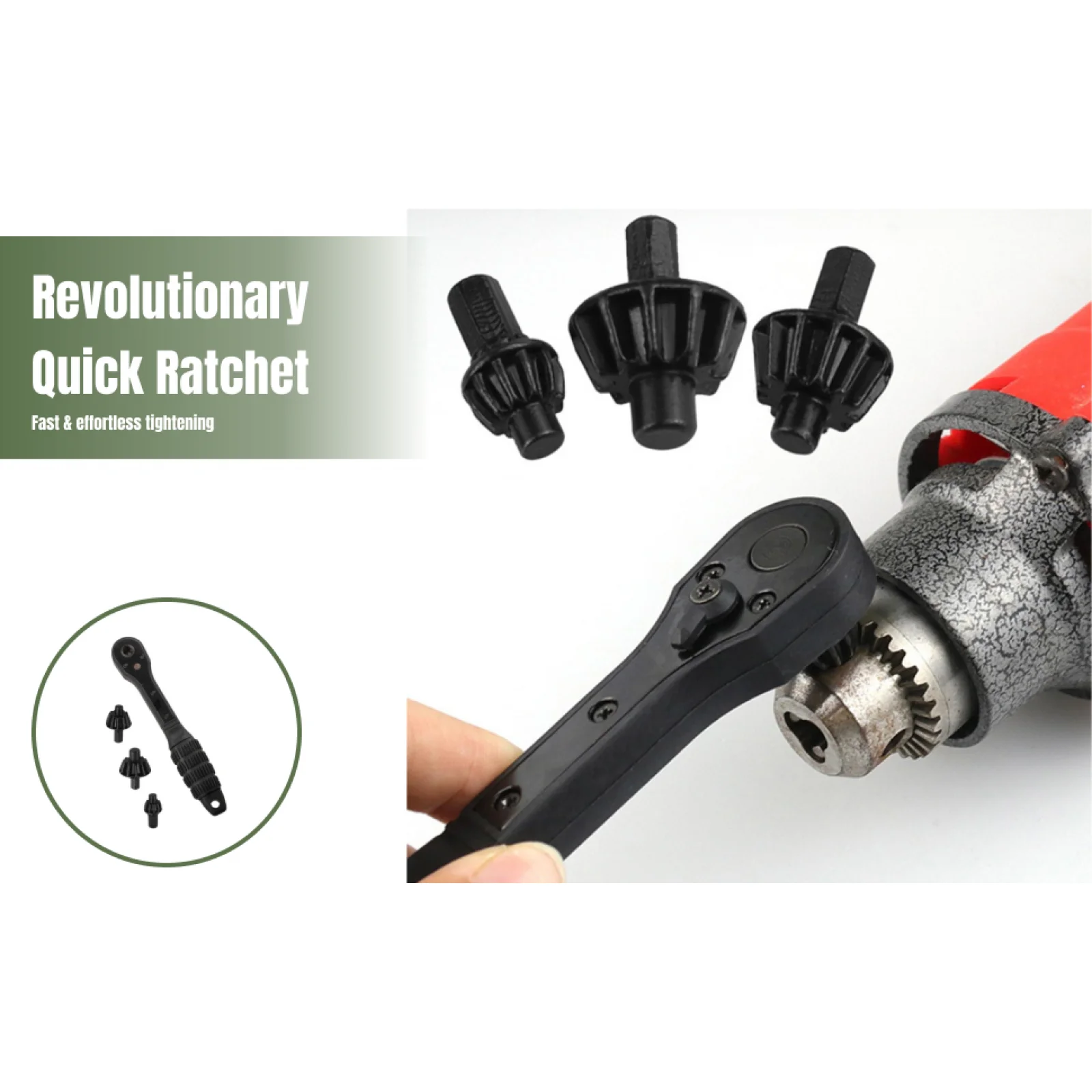 

Быстросъемный ключ-трещотка, прочный ключ для патрона дрели для мастерской и домашнего ремонта