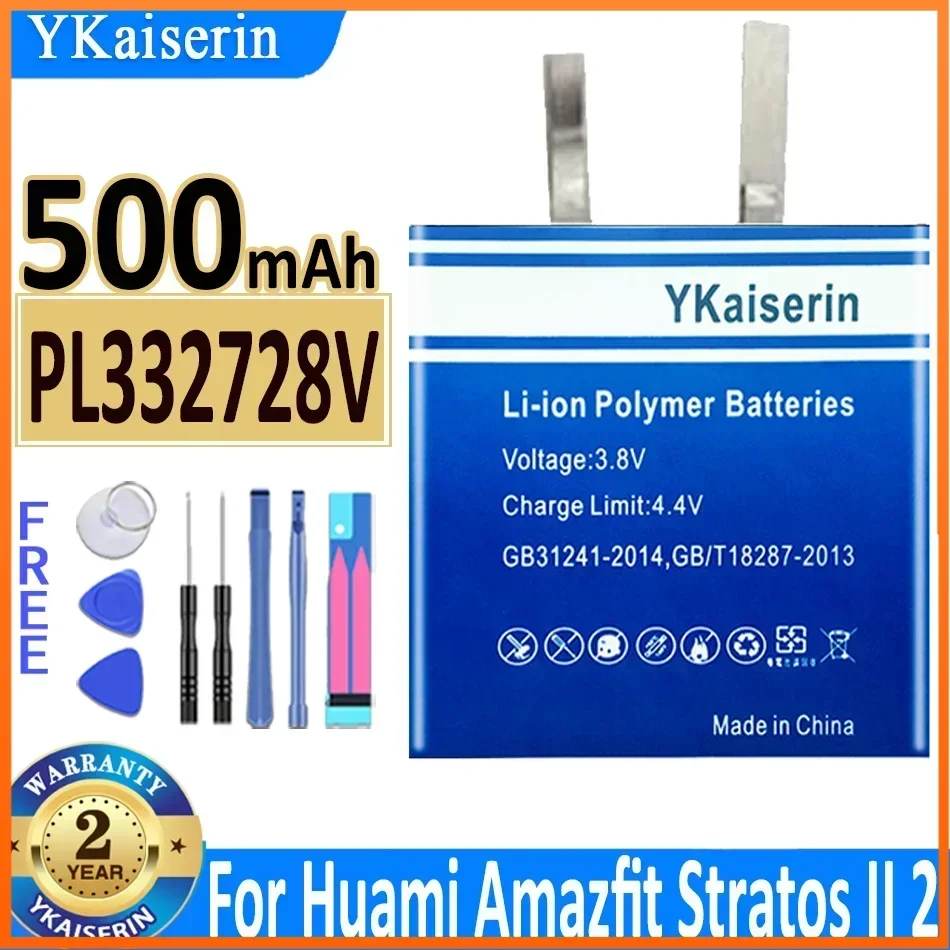 YKaiserin PL372427V Battery for Huami AMAZFIT T-Rex Res Sport 2 Sport2  A1602 /watch 3 Smart Watch A1928/Stratos 2 A1609 A1619