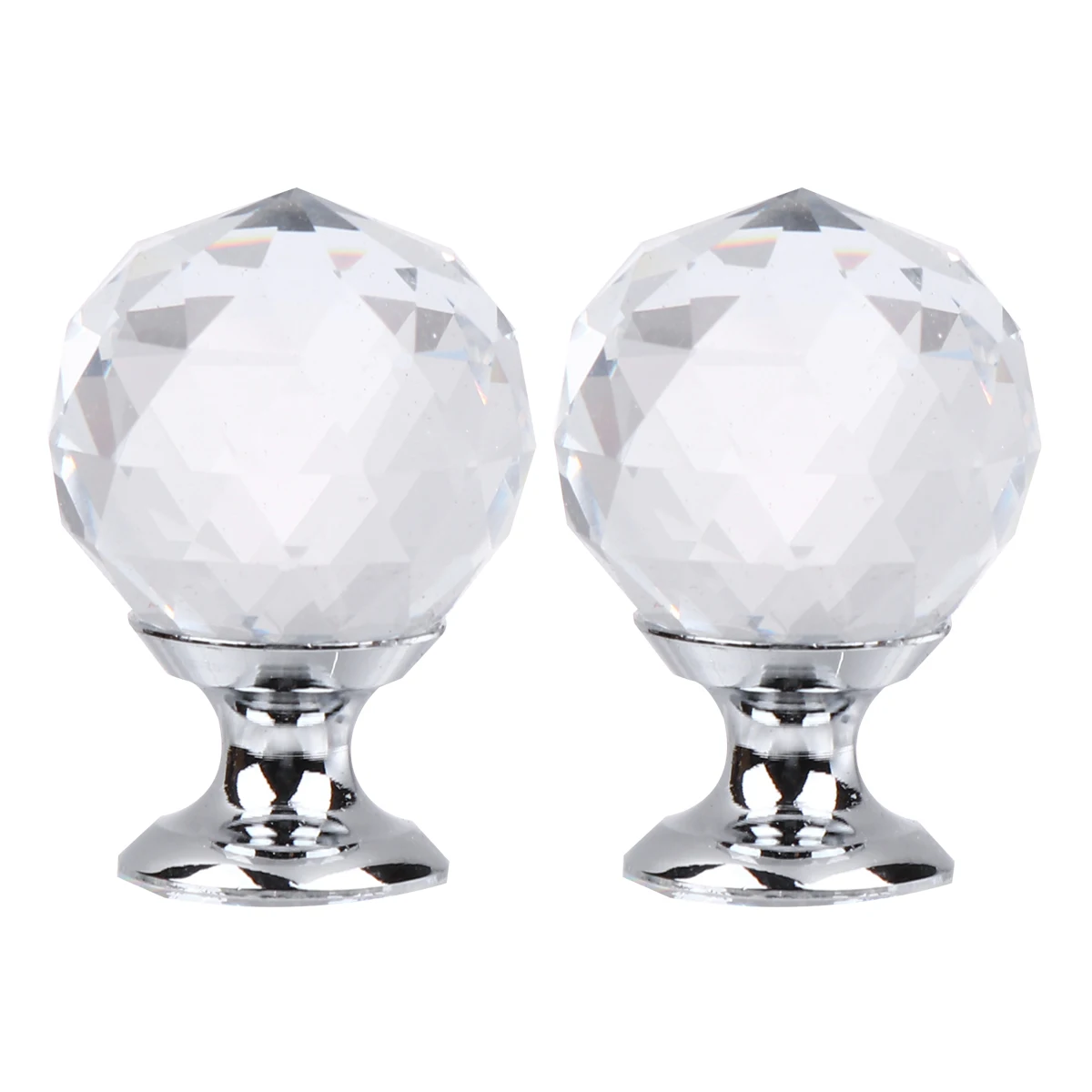 

10Pcs Crystal Drawer Knobs Durable Cabinet Handles for Home Furniture Makeover Silver Cabinet Handle Door Knob