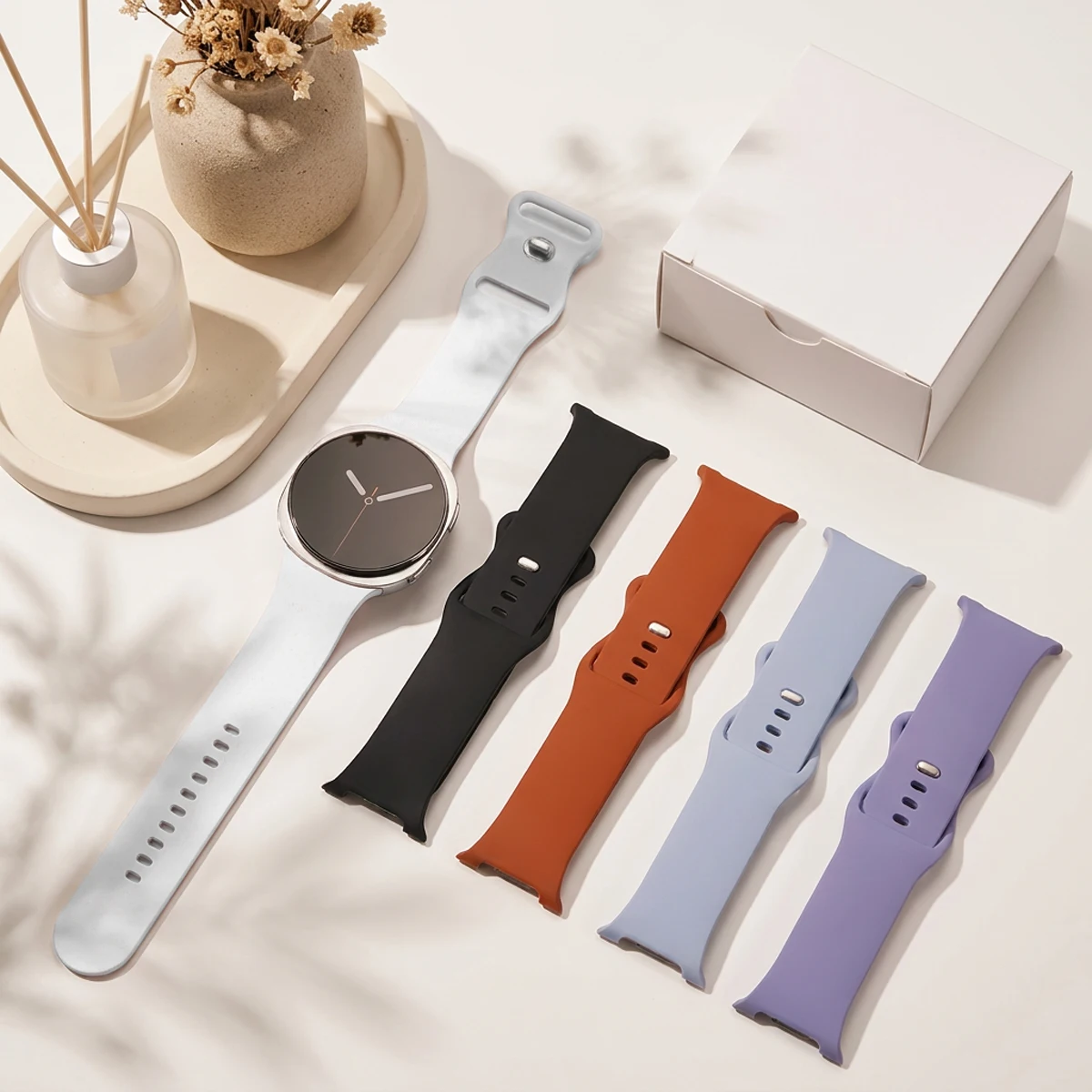 Silikonarmband für Samsung Galaxy Watch 9 8 44mm 40mm Sport Correa Armband für Galaxy Watch 8 Classic 46mm Zubehör – Detail 5
