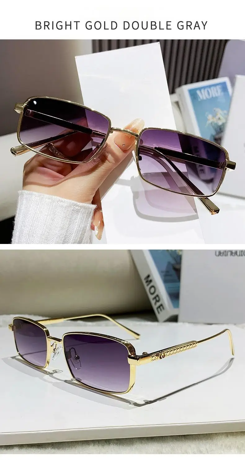 2025 Neue Old Money Style Hochwertige Vielseitige Freizeit-Mode Personalisierte Kleine Rahmen-Sonnenbrille Sonnenschutz – Detail 9