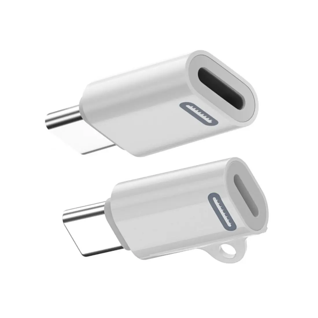 Compatible with iPhone 15 & Android & Tablet 2pcs/set USB-C Type C Male to 8P Female 27W Power 480Mbps Data Adapter