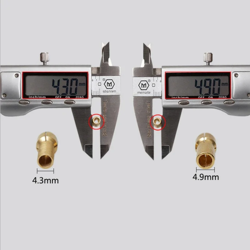 Imagem -03 - Mandris de Broca Bits Pinça de Latão Mini Mandril para Ferramenta Rotativa Dremel 4.8 mm 4.3 mm Diâmetro 0.5 Mm3.2 mm Acessório de Energia 10 Peças