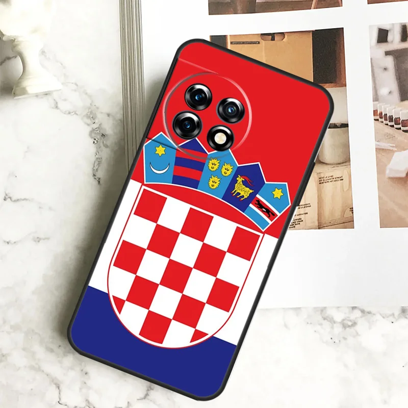 Croatia flag Case For OnePlus 12 12R 11 9 10 Pro 10R 9R 8T 10T Nord CE 2 3 Lite 2T CE4 N10 N20 N30 Cover