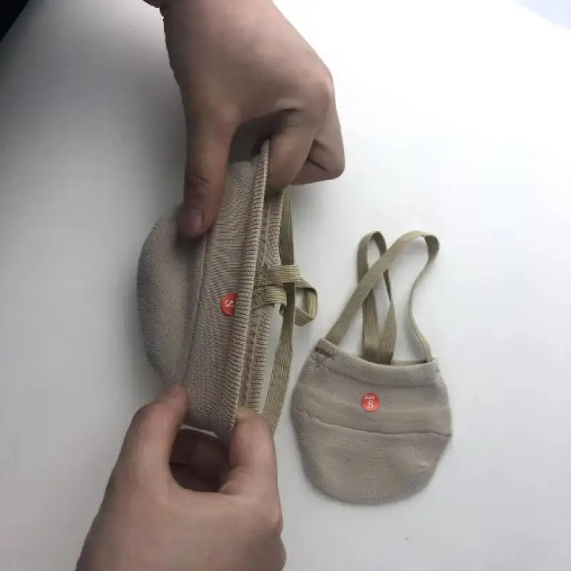 1/5/10 أزواج من أحذية الجمباز الإيقاعي، نصف جوارب محبوكة ناعمة مرنة، أحذية نعل ناعمة للمنافسة المهنية، حذاء رقص رياضي فني #5