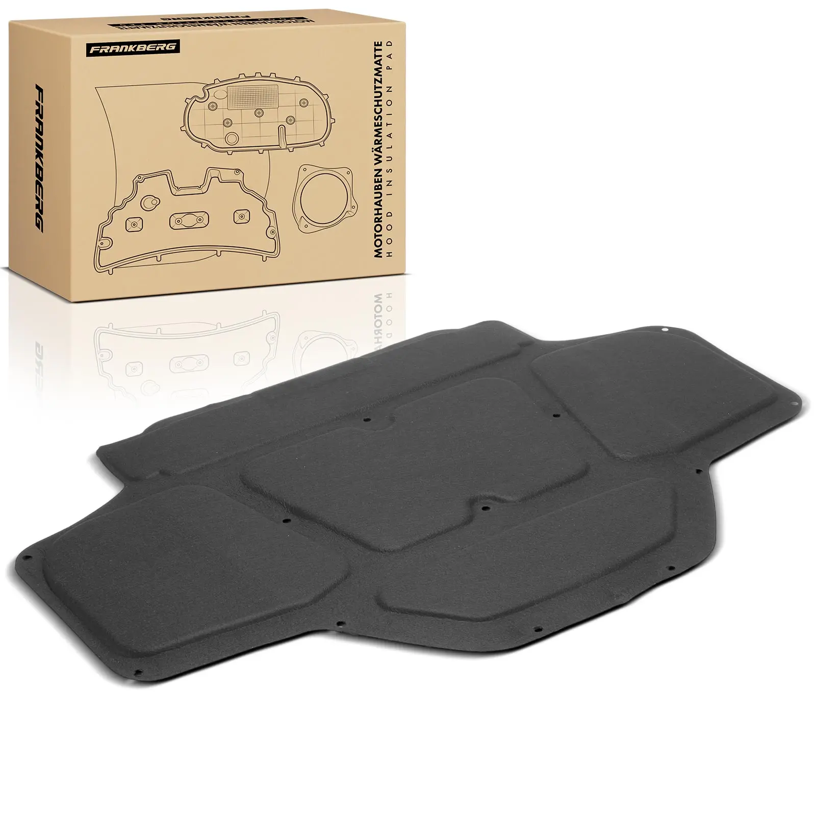 Frankberg 1x Isolatiemat motorkapisolatie voor BMW X3 F97 G01 2017-2023 51487395564