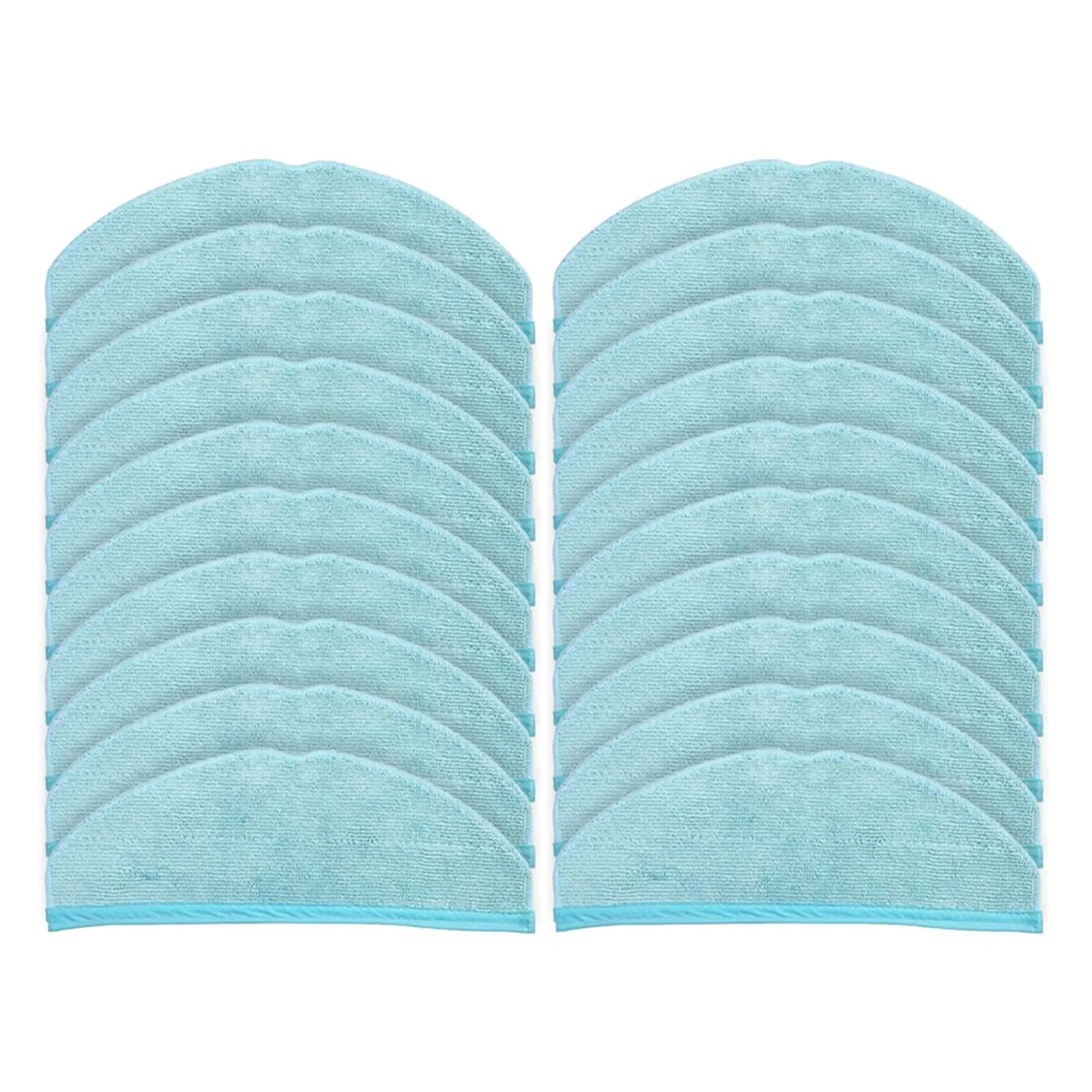 20PCS Washable Mop Cloths for Conga 8090 Ultra / 9090 AI Robot Vacuum Cleaner Mop Cloths Rag Pad Replacement Accessories