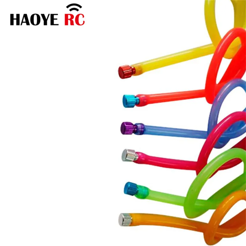 Haoye 2 Pcs Fuel Filler Pipe D4.5 Tube Stopper Dot Line Plugs For DIY RC Gasoline Jet Boats 3mm Tubing Parts Four Colors