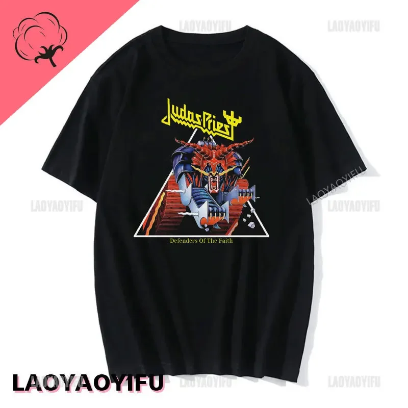 Hard Rock Punk Metal Punk Band Judas Priest Painkiller Men Unisex T-shirt Hot Topic Men Women Fashion Short-sleev Cotton T Shirt