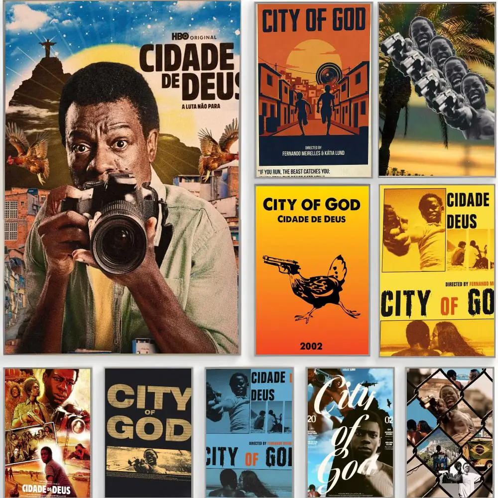 classic movie c-city of god Poster Classic Wall Art  Home Decor  Peel and Stick Unframed