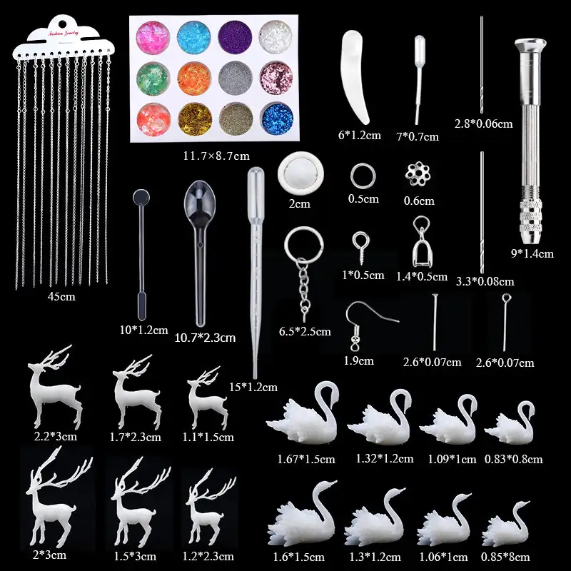 16 Styles Epoxy Casting Molds Set Silicone UV Casting Tools Kits Resin Casting Molds For Jewelry Making DIY Earring Findings - 4