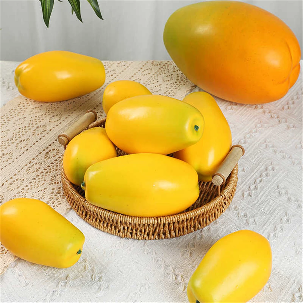 

artificial Simulation tropical fruit model display props home hotel restaurant Shop Store decoration pawpaw Papaya fake fruit