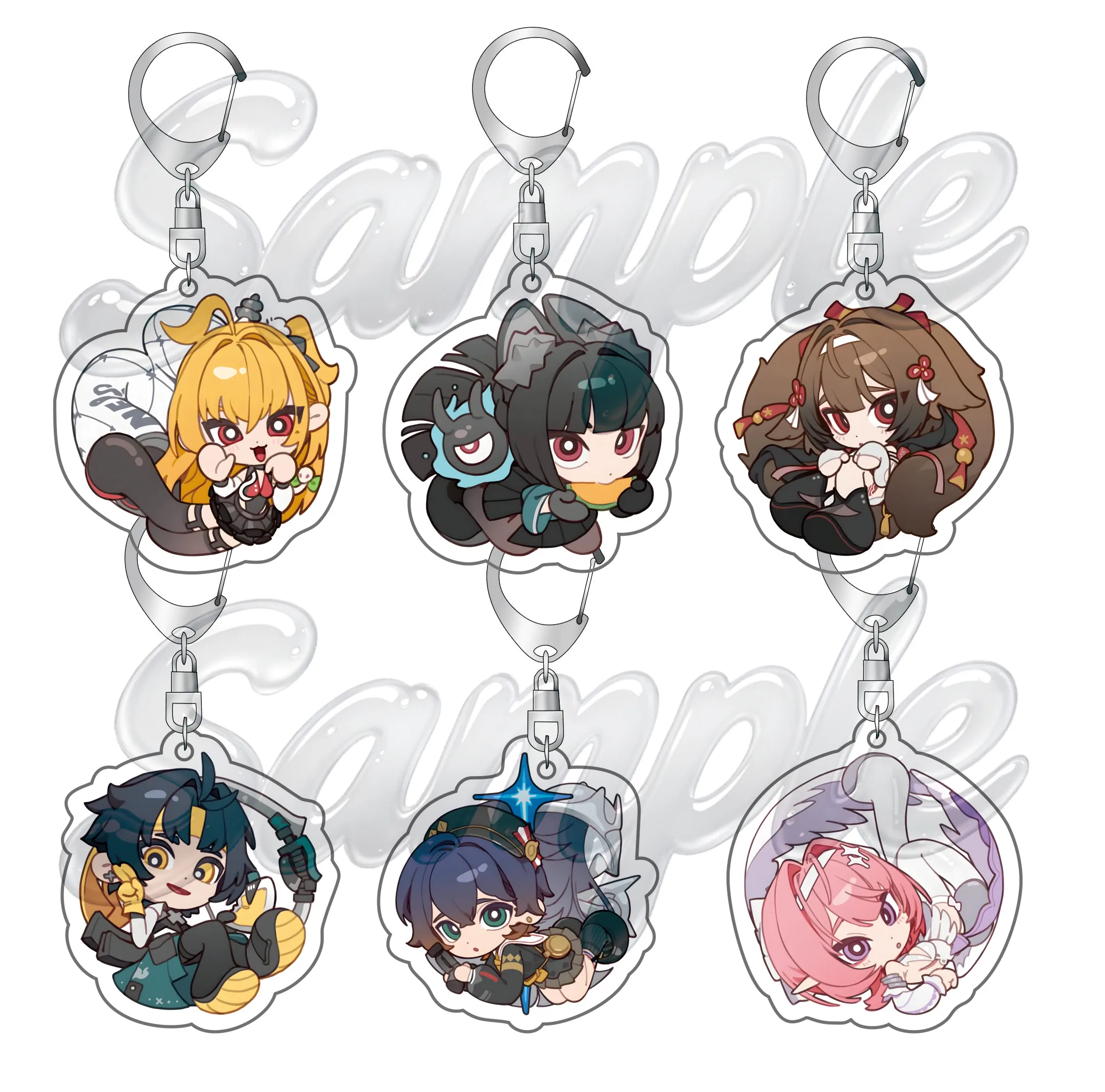 Game Zenless Zone Zero ZZZ Acrylic Stand/Keychain 6cm Backpack Decoration Accessories Decor Gifts Exquisite Product Friend Gifts