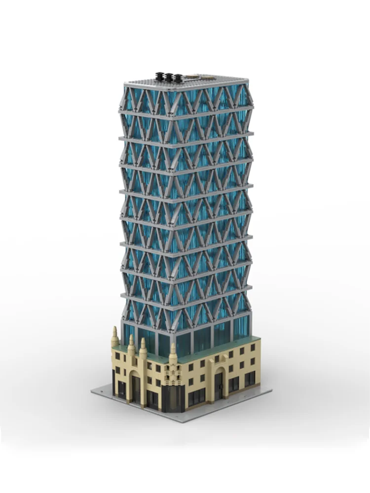 New 2232Pcs City Hot Selling Street View Moc Modular Hearst Building Diorama Model Blocks Diy Creative Ideas Toys Birthday Gift