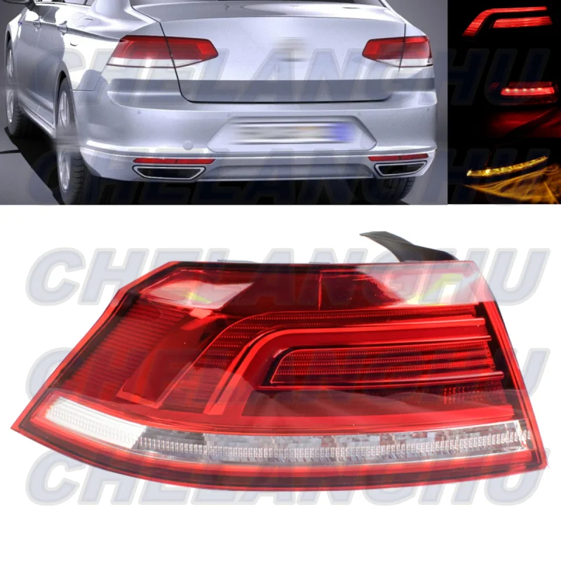 

For VW Passat B8 2015 2016 2017 2018 2019 2020 European version Left Side Tail Light Rear Brake Lamp With Bulbs car assecories