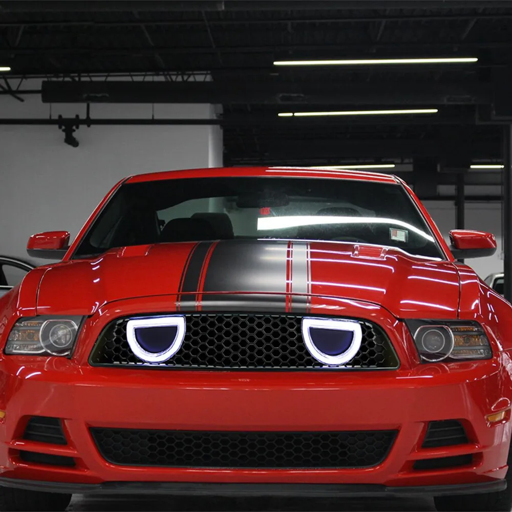 Racing Grills For 2013-2014 Ford Mustang Mach1 Style Gridsrestoration Automotive Supplies Front Honeycomb Front Honeycomb