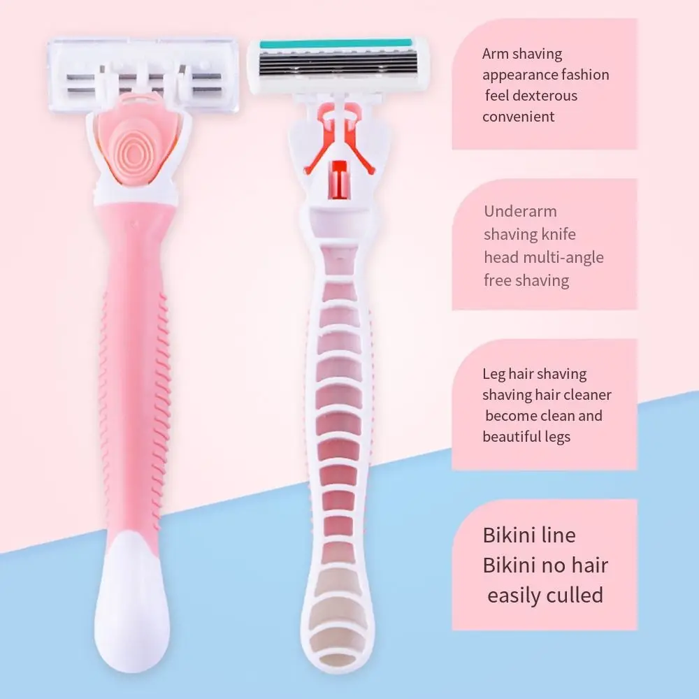 Maquinilla de afeitar para todo el cuerpo, área privada, afeitadora Facial para mujer, afeitadora de seguridad, Bikini, tira de Aloe, maquinillas de afeitar para axilas