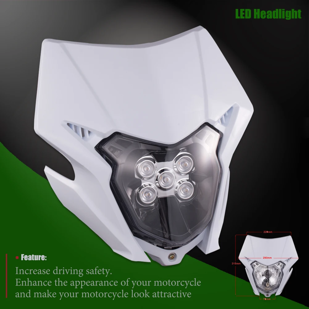 Светодиодный головной фонарь для мотоцикла, светильник фара для Honda CR CRF XR 150L 150R 230L 250X CRF450L CRF450 450XR Motocross Enduro