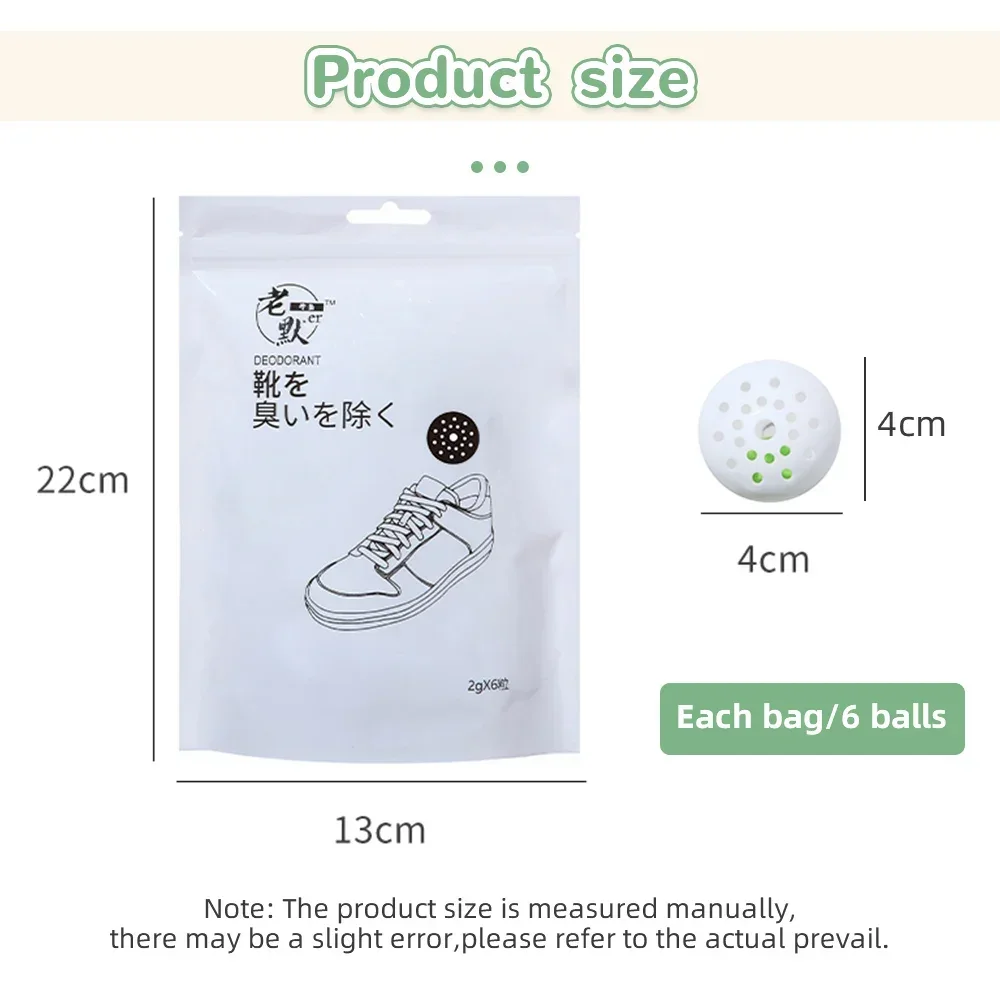 6/12/24/30 Stuks Schoen Deodorant Verfrisser Ballen Voor Sneaker Geur Verfrissers Schoeisel Kast Toiletgeur Verwijdering Ballen