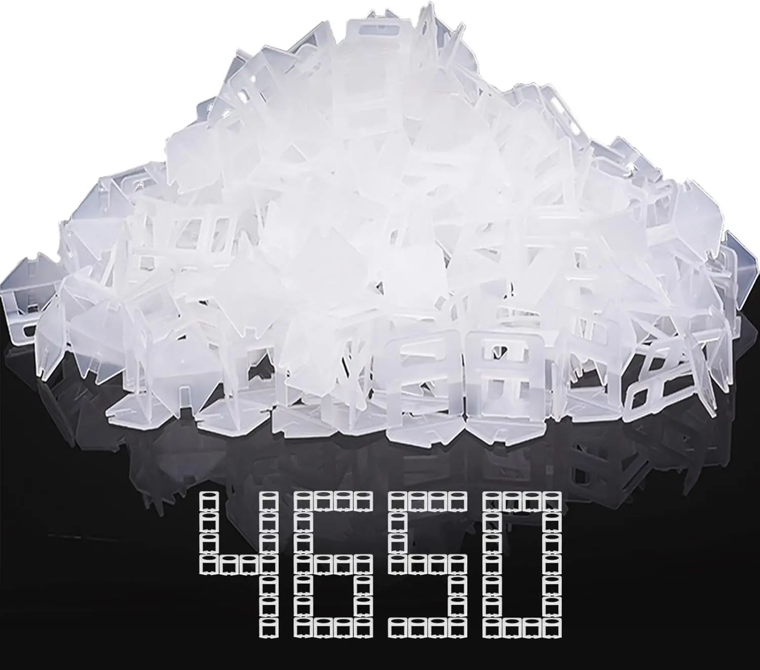 

Professional Tile Leveling System with 4650 Spacers for Ceramic, Stone Installation