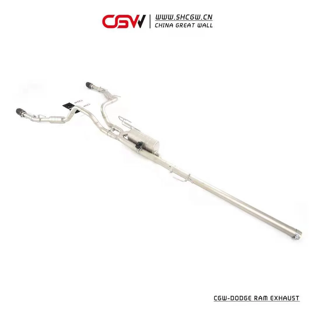 Active Sound Performance Exhaust Muffler Piping with Valves for Dodge Ram 5.7L 4x4 Catback