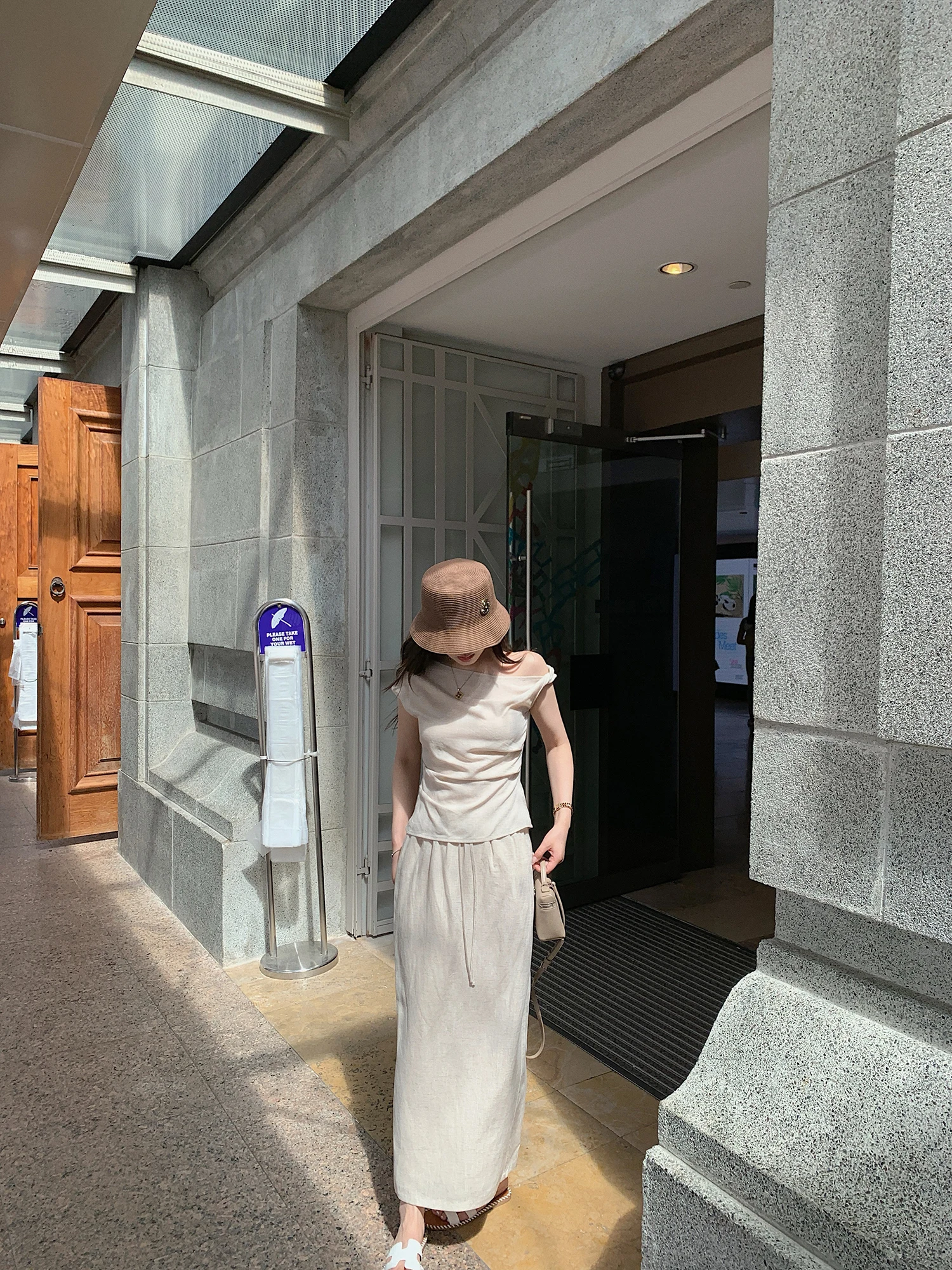 

AHY New Lazy Old Money Lenzing Linen Knot Original Linen Color Design Sense Set Women's Faion Summer Outfit Two-Piece Suit