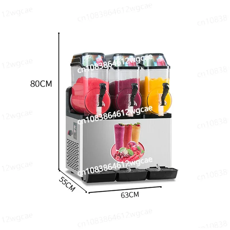 Commercial Frozen  Three Tanks Juicer Slush Fruit Maker 12LX3 Snow Melting Machine