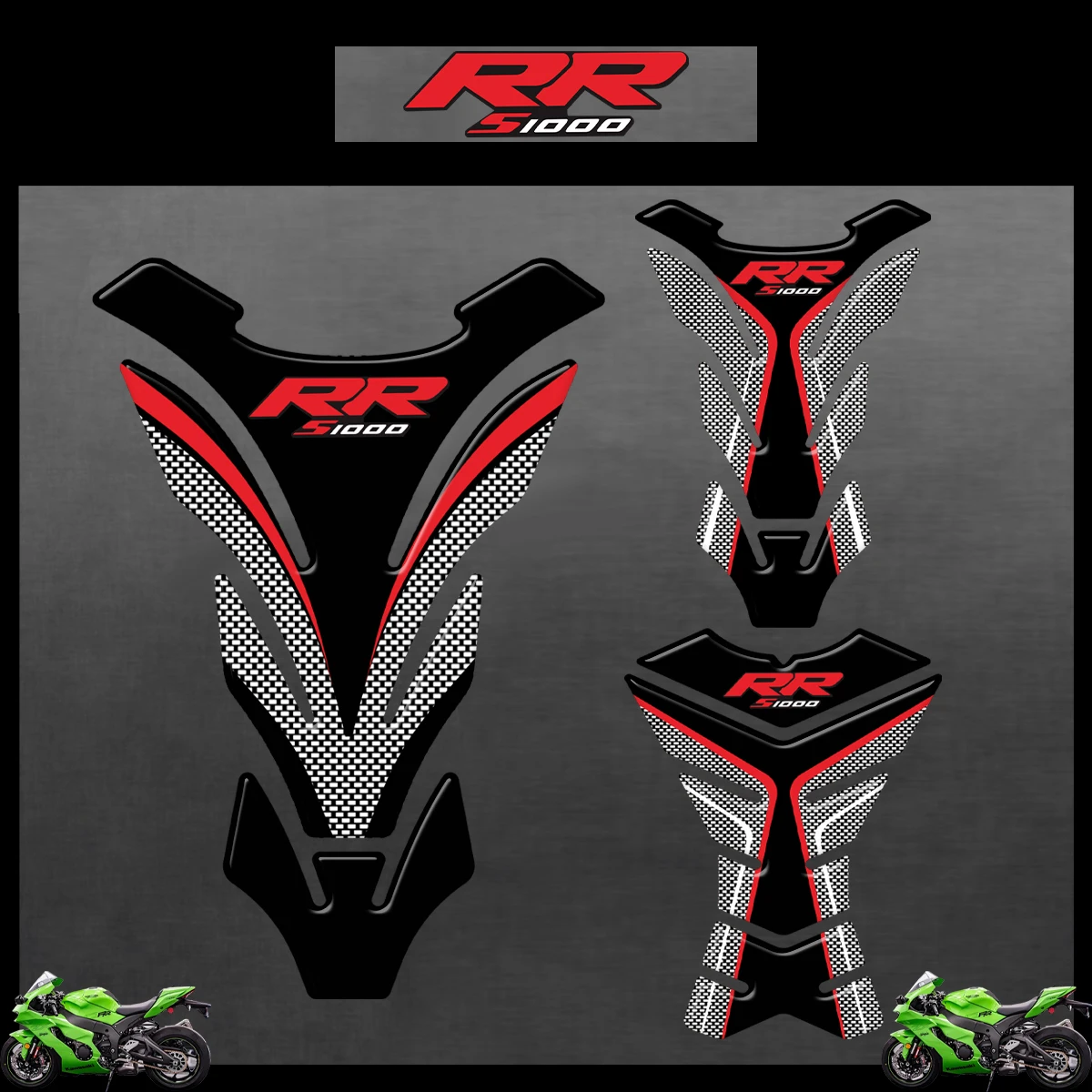 

3D Resin Motorcycle Tank Pad Protector for BMW S1000RR S1000 RR S 1000 RR