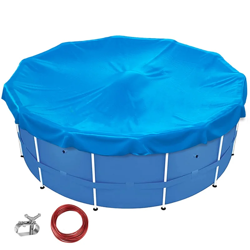 

Solar Pool Cover for Above Ground Swimming Pools, 18 Feet Round Pool Warmers, Hot Tub Cover for Indoor