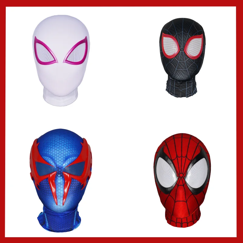 

Marvel Blue Spider-man 2099 1:1 3d Spiderman Mask With Faceshell Customize Cosplay Costume Masks Replica For Man Cool Gift Toy