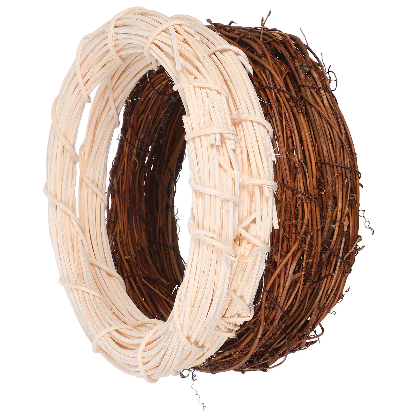 

4pcs 7.86Inch Round Grapevine Wreath Base Natural Twig Wreaths For Diy Home Decor Craft Wedding Holiday Wall Hanging Decoration