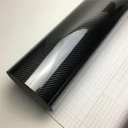 Super Glossy 5D Carbon Fiber Vinyl Wrap For Car Vinyl Wrapping Film Vehicle Decal Laptop Skin Phone Cover Motorcycle