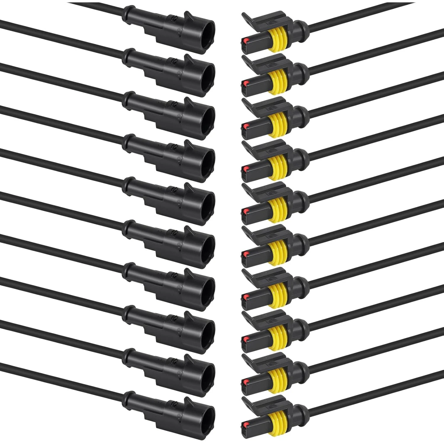 10 Stücke 1 Pin Stecker Wasserdicht Elektrische 1 Pin Stecker Auto Elektrische Draht Anschlüsse Schnell Trennen Automotive Anschlüsse