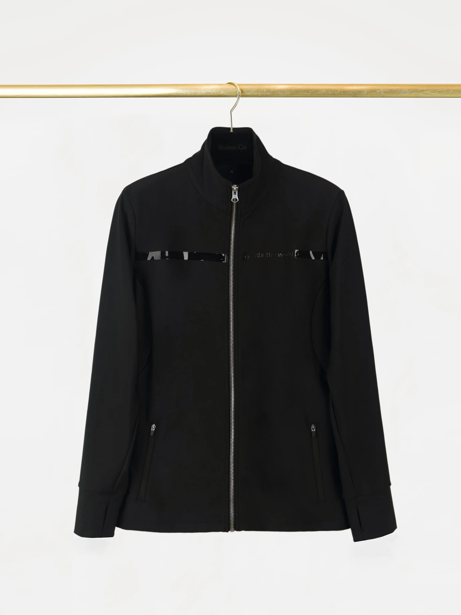 

High Elastici Moisture ng Windproof Zipper Collar Outdoor Casual Jaet Equestrian Club Leisure Polyester Fiber