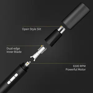 Xiaomi-Mijia Düzeltici saç elektrikli erkekler için, ağrısız, şarj edilebilir pil, favoriler, kaşlar, sakal, burun saç düzeltici, saç tıraş makinesi, 3'ü 1 arada makinenin en büyük satışlarından 12'si, saç-xiaomi-no. 9