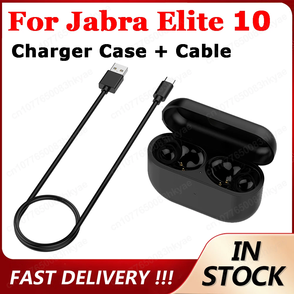 

Replacement Earbuds Charging Case For Jabra Elite 10 With Type-C Charging Cable 590mAh Earphone Charger Box For Jabra Elite 10