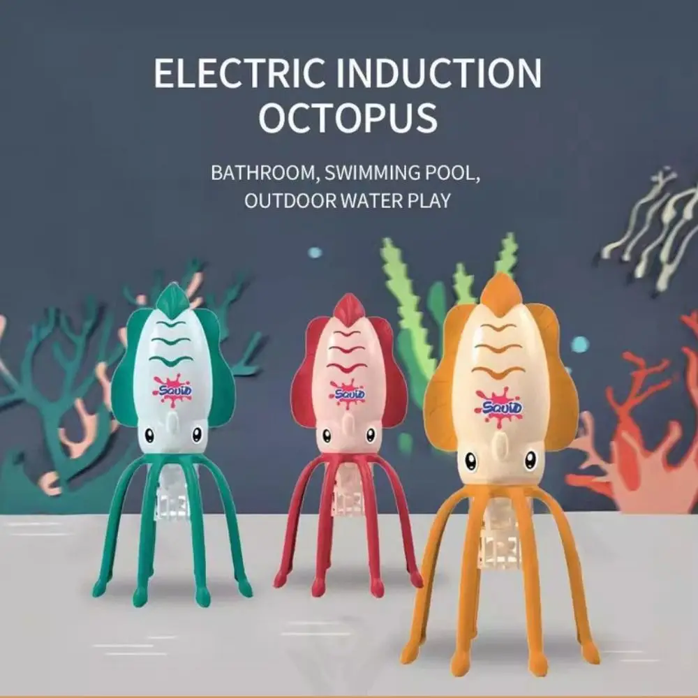 시뮬레이션 디자인 전기 오징어 장난감 안티 진정한 만화 스타일 수영장 장난감 배터리 구동 물 놀이 장난감