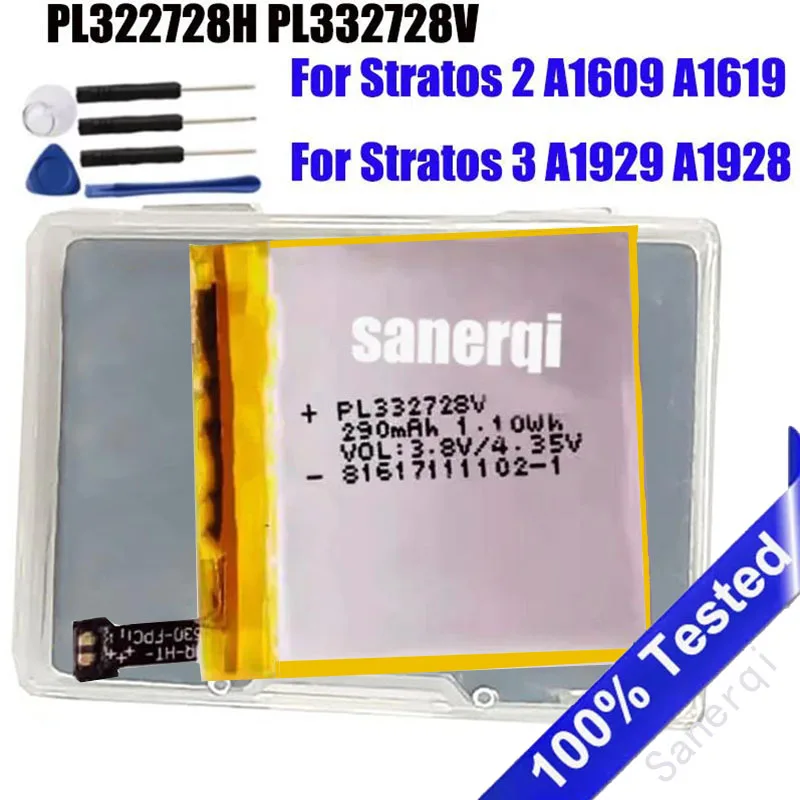

Умные часы PL 322728 H PL 332728 V аккумулятор для Huami Amazfit Stratos 2 A1609 A1619/Stratos 3 A1929 A1928