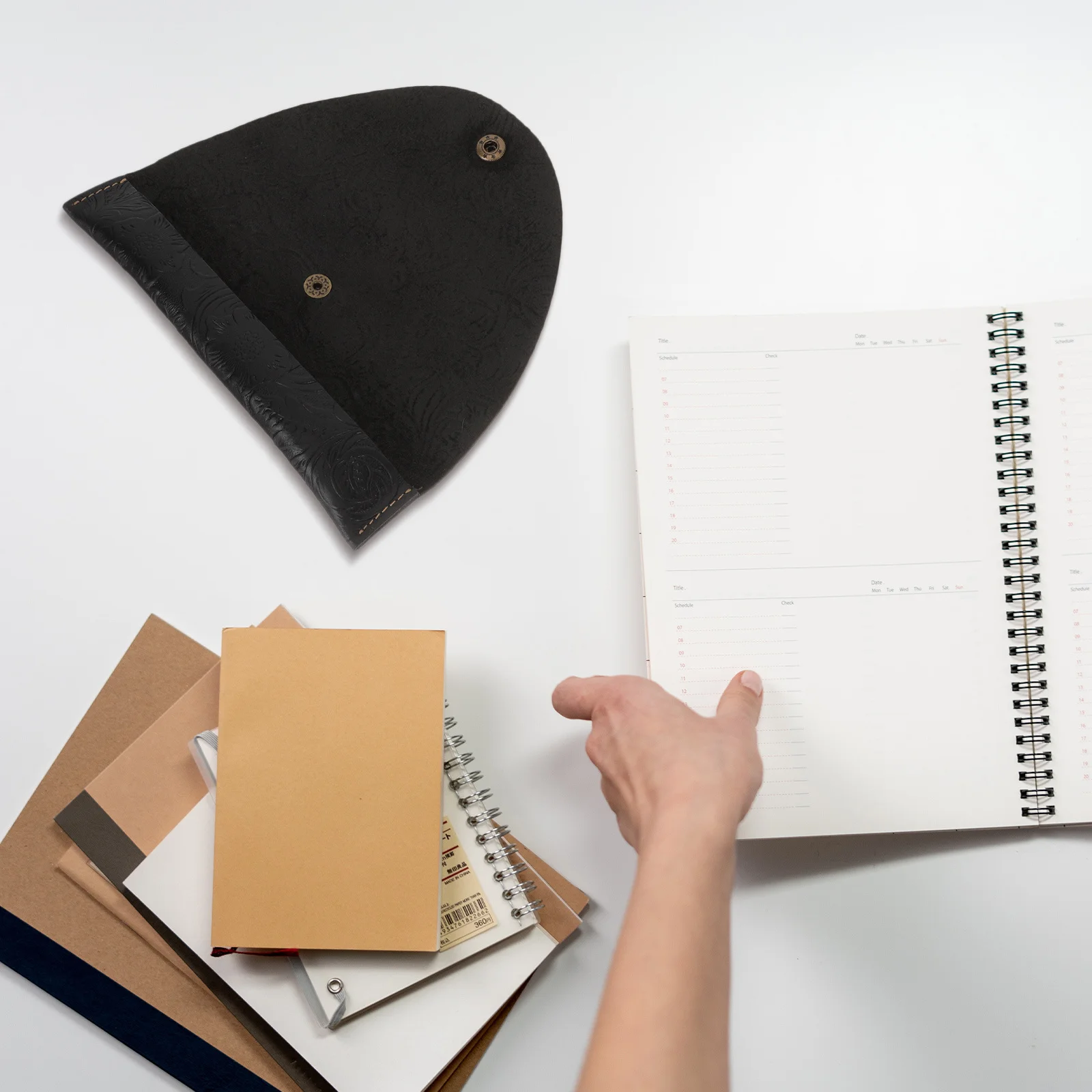 حقيبة أقلام ممتازة بأزرار كبس محمولة لأجهزة الكمبيوتر المحمولة وواقي الجيب الأنيق للأقلام وأقلام الرصاص #4