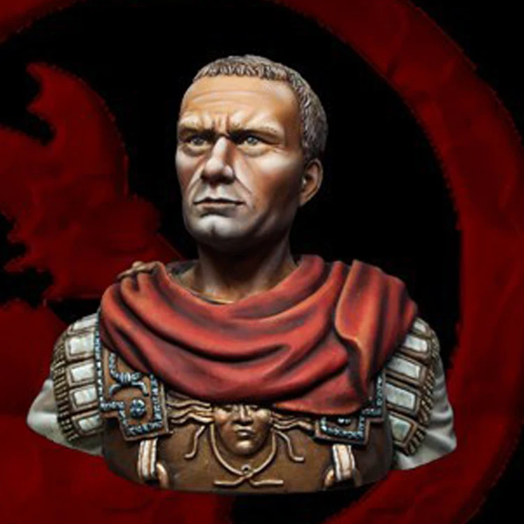 1/10 Roman General II B.C. Resin Model Bust GK, Ancient roman theme, Unassembled and unpainted kit