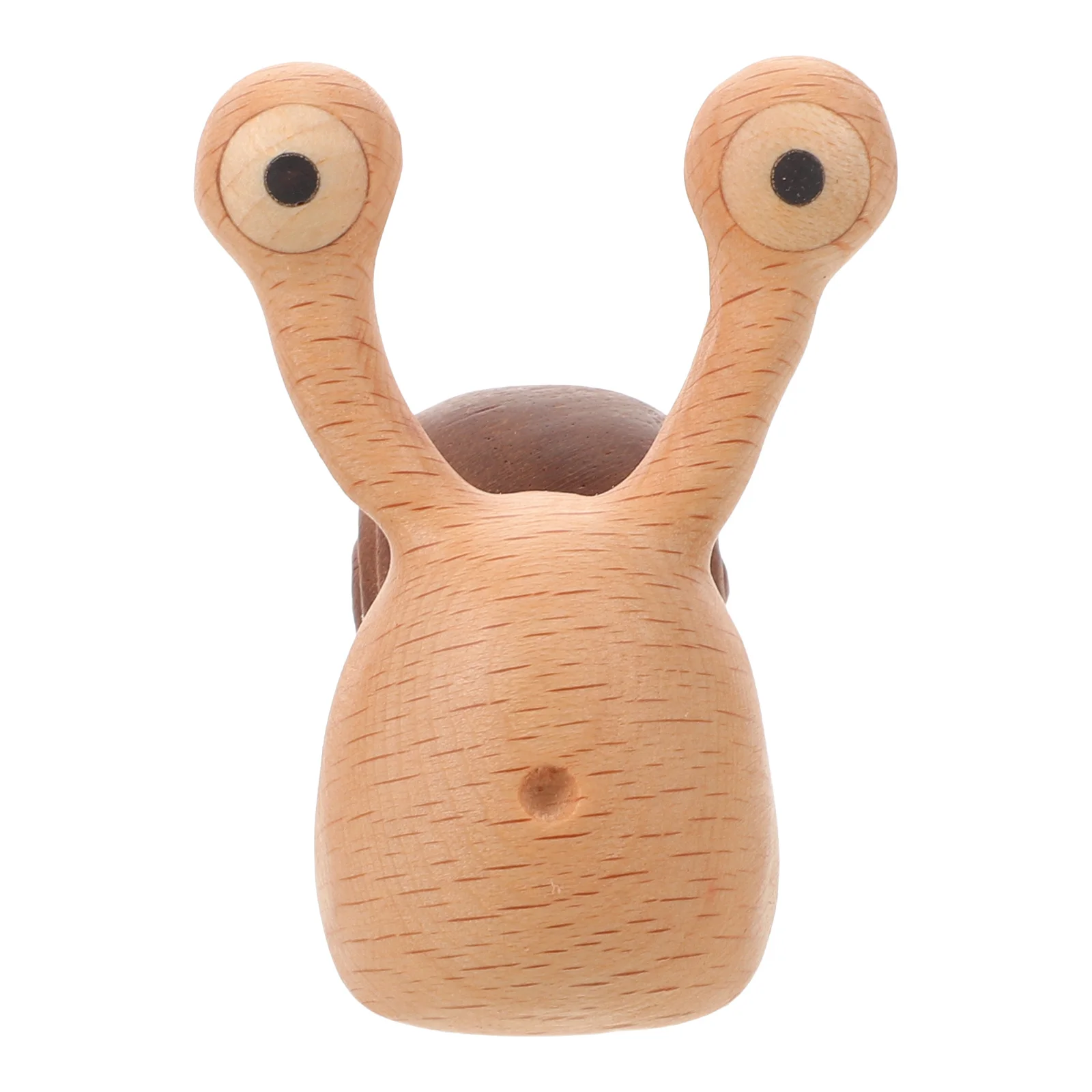 

Beech Wood Snail Fidget 1 Piece Natural Material Anti Anxiety Hand Massager for Relaxation Office Desk Home Use Unisex Accessory