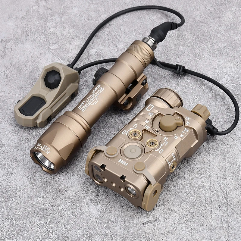 Tactical SF M300A/M600C Flashlight Metal Edition NGAL Red Green Blue Indicator Weapon Scout Flashlight Aiming Tool 20mm Track