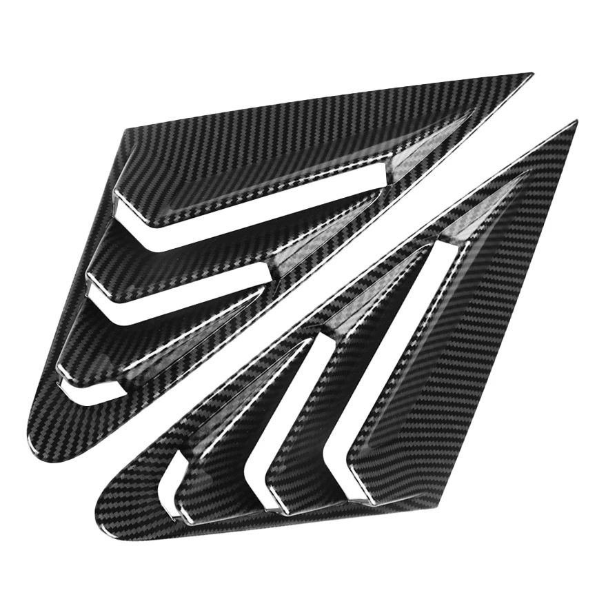 

Car Carbon Fiber Rear Window Louver Shutter Cover Trim For-Audi A3L 2021 Window Side Vent